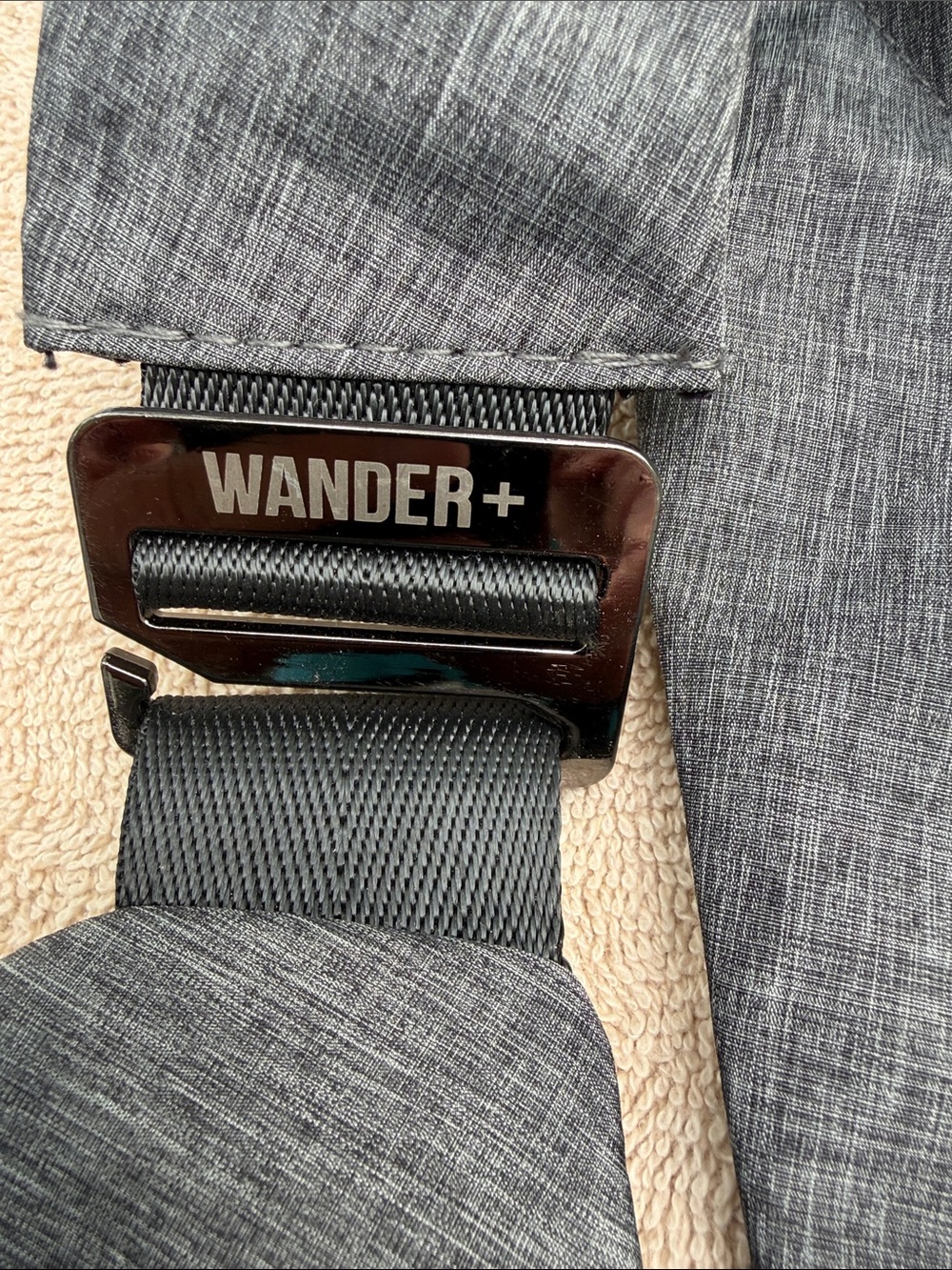 Wander Plus Charcoal Gray Sling Belt Bag - Picture 2 of 7